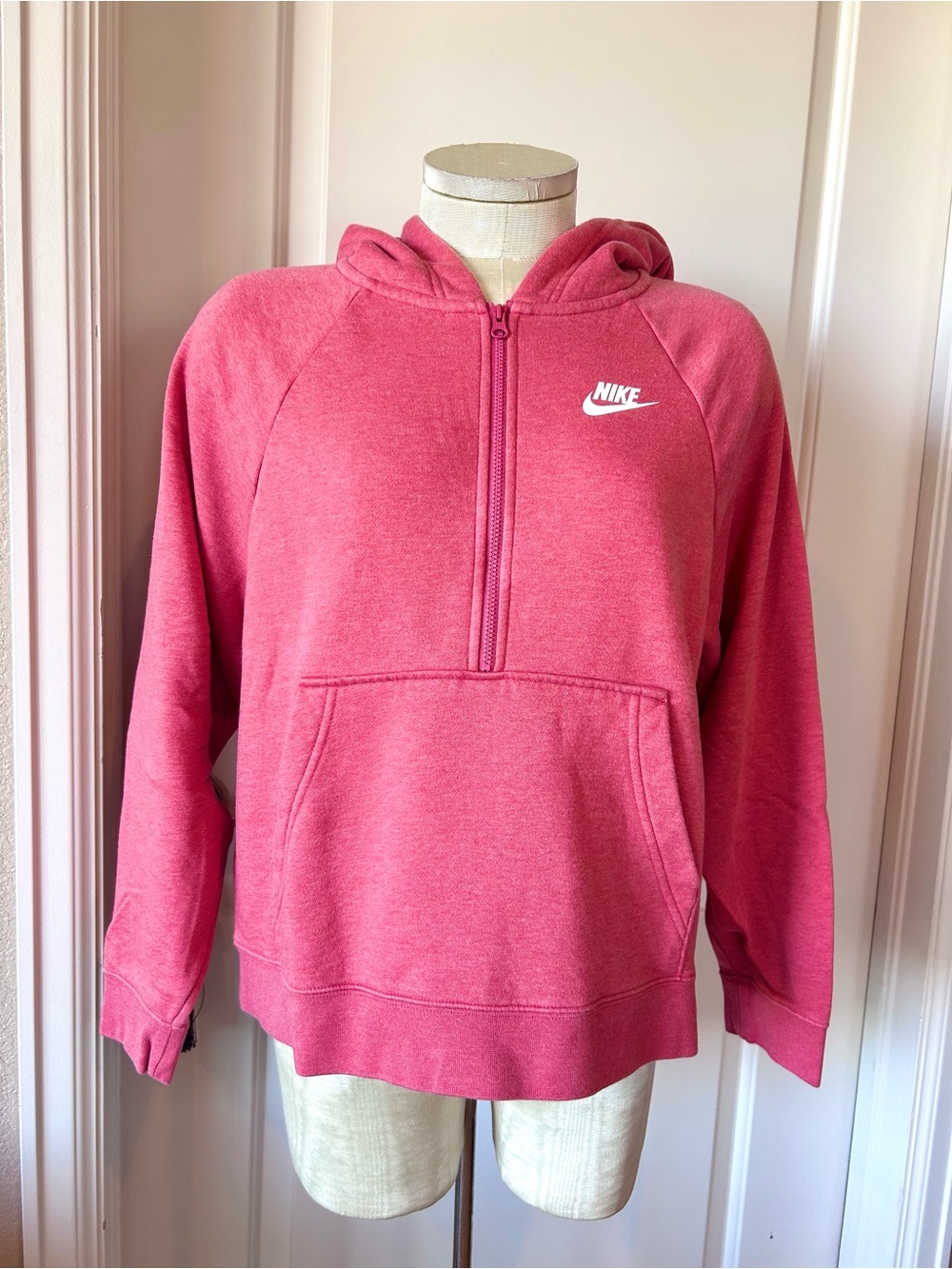 Nike Pink Half-Zip Hoodie